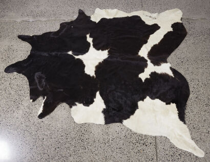 An Australian X Large Black and White Cowhide