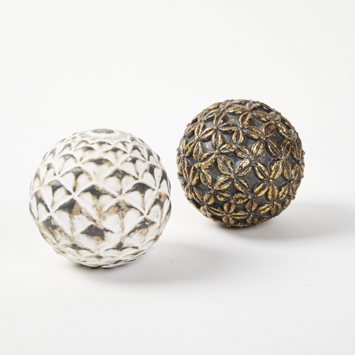 A Pair of Decorative Table Baubles