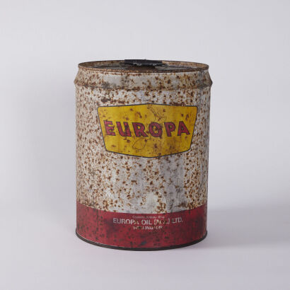 A VIntage 20L Europa Oil Company Drum