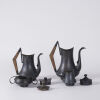 A Blackened Tea Set By Bankatin - 2