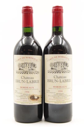 (2) 1996 Chateau Brun-Labrie, Bordeaux