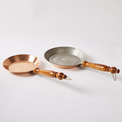 A Pair Of Soho Foundary Copper Skillets