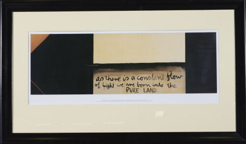 COLIN MCCAHON As There Is A Constant Flow Of Light We Are Born Into The Pure Land Print