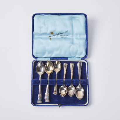 An Assortment of Eight Teaspoons