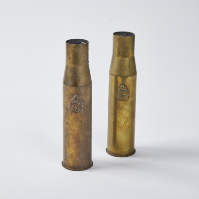 A Pair of WWII Attributed Artillery Shells