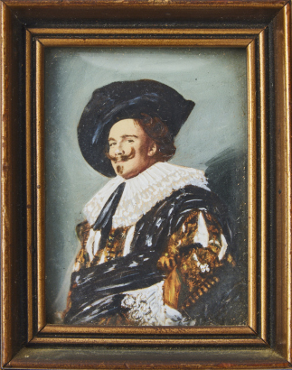 A Leon Miniature Painting, The Laughing Cavalier