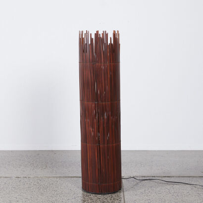 A MCM Bamboo Floor Standing Lamp