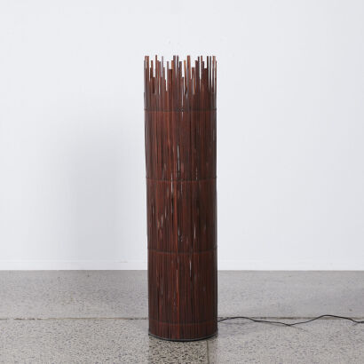 A MCM Bamboo Floor Standing Lamp