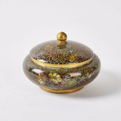 An Ornately Decorated Asian Lidded Bowl