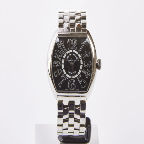 Stainless Steel, Franck Muller Cintree Curvex 5850 SC Relief Wristwatch