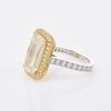 18ct Yellow Gold/Platinum, 7.08ct Fancy Yellow Ashoka Diamond Ring - 2