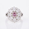 18ct White Gold .61ct Fancy Vivid Purplish Pink Diamond Ring