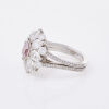 18ct White Gold .61ct Fancy Vivid Purplish Pink Diamond Ring - 2