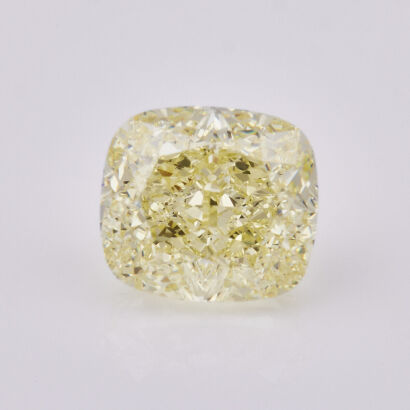 An Important, 3.50ct Cushion Cut, Fancy Light Yellow Diamond