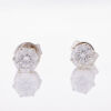 18ct White Gold, 1.20ct Diamond Stud Earrings, GIA Certified