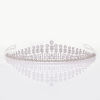 18ct White Gold, 4.14ct Modern Diamond Tiara