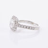 Platinum, 2.80ct Halo Cushion/Round Brilliant Cut Diamond Ring - 2