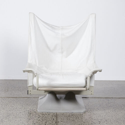 An AEO650 Chair by Paolo Deganello/Archizoom Associati for Cassina In White Leather