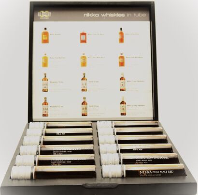 (1) Nikka Sample Set, Single Malt, Grain & Blended Japanese Whiskies, 12x 40ml Ampules Sold as One Lot