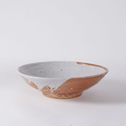 A Large Shino Glaze Bowl