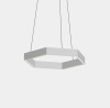 A Resident Studio Hex 500 Pendant Brushed Aluminium