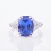 18ct White Gold, 7.10ct Tanzanite and 1.16ct Diamond Ring