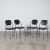 A Suite Of Four Vintage Boiler Room Industrial Steels Chairs - 2