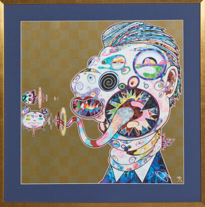 TAKASHI MURAKAMI Homage to Francis Bacon (Study for Head of Isabel Rawsthorne and George Dyer)
