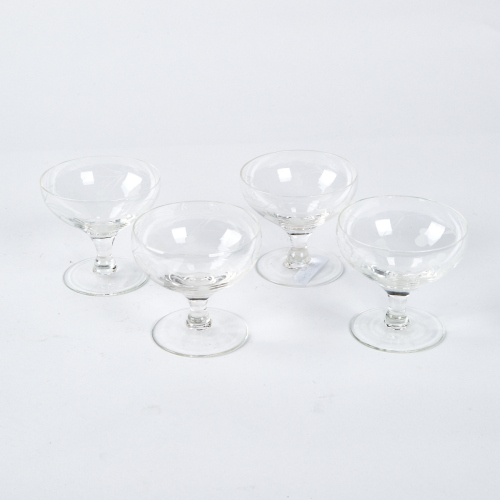 A Set Of Four Vintage Champagne Coupes