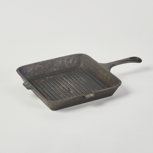 A Cast Iron Griddle Pan