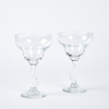 A Pair Of Lightening Stemmed Cocktail Glasses