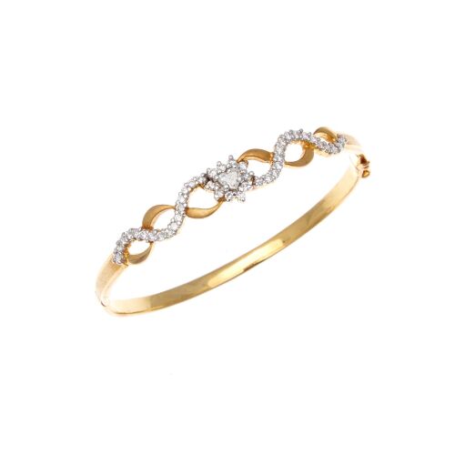 22ct Diamond Bangle