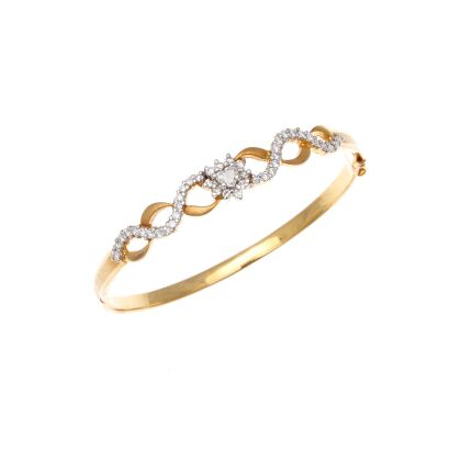 22ct Diamond Bangle