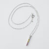 18ct White Gold Fancy Coloured Sapphire and Diamond Pendant