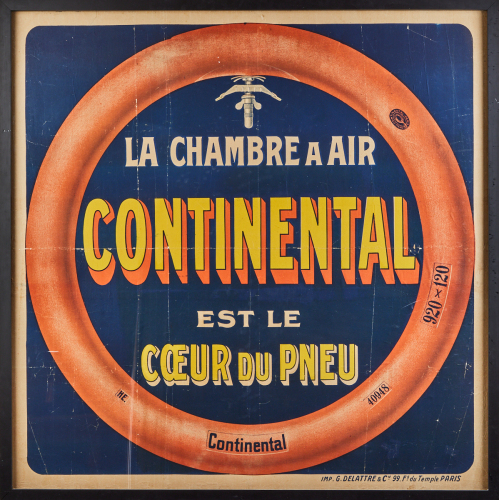 A Rare and Original Continental Tyres Poster