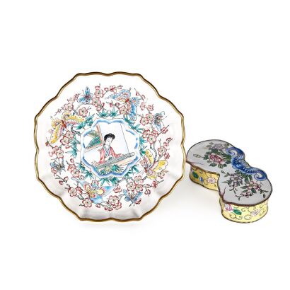 Two Mid-20th Century Chinese Enamels