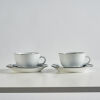 A Pair of Paul Hartigan Tattooware - Coffee Cups and Saucers No, 3 & 4 - 2