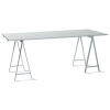 A Michael Draper White Trestle Table