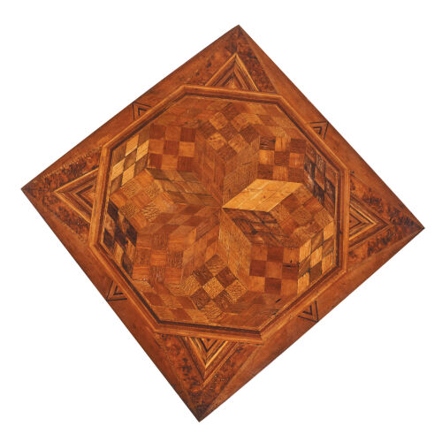 A New Zealand Wood Inlaid Table