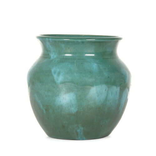 An Olive Jones Green Vase