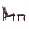 A Backhouse Safari Chair and Ottoman  - 2