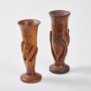 A Pair of Carved Goblets, Pitcairn Islands