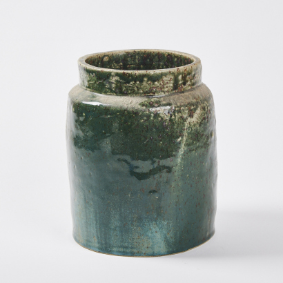 A Teal Glazed Ceramic Vase