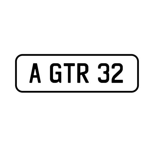 A GTR 32 Personalised Plate