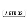 A GTR 32 Personalised Plate