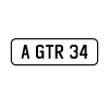 A GTR 34 Personalised plate