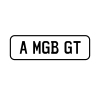 A MGB GT Personalised Plate