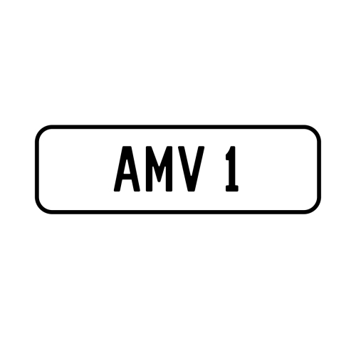 AMV I Personalised Plate