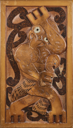 A Prison Art Carved Panel