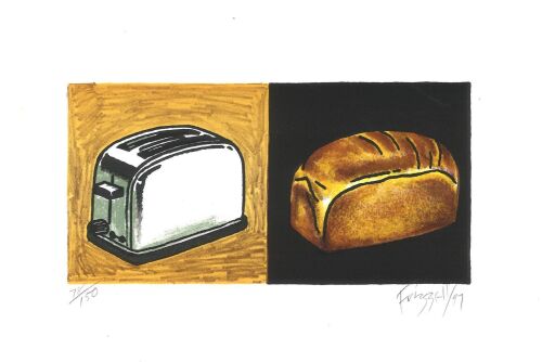 Dick Frizzell - Untitled Toaster, Bread